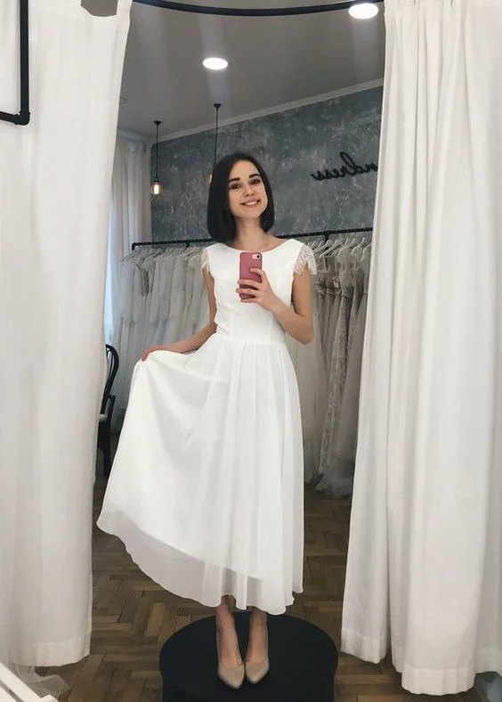 Women's Casual Apparel Seize Bargains Short prom dress, Chiffon midi dress   cg6604