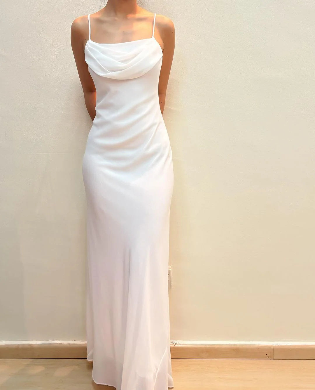 Women's Holiday Clothing Quality Wear DingJiDress Formal Women's Dresses Spaghetti Strap Suspender Dress Elegant Simple Wedding Dress