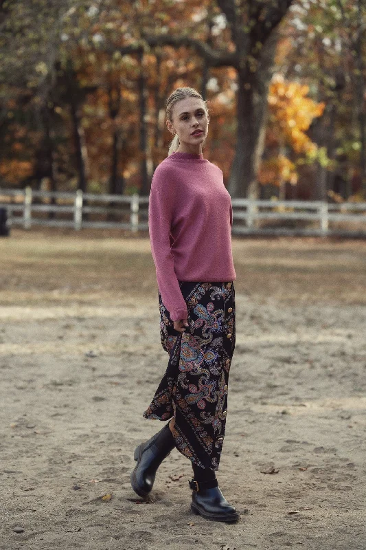 Casual Clothing For Women Weekend Exclusive Asymmetrical Printed Skirt-Floral Paisley