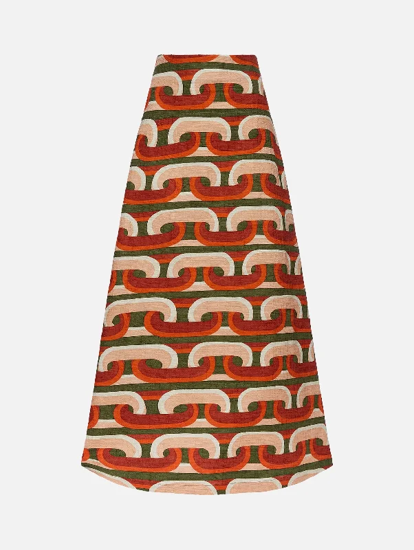 Women's Clothing Sets Valentine's Special A-Long Skirt in Prometheus Pink