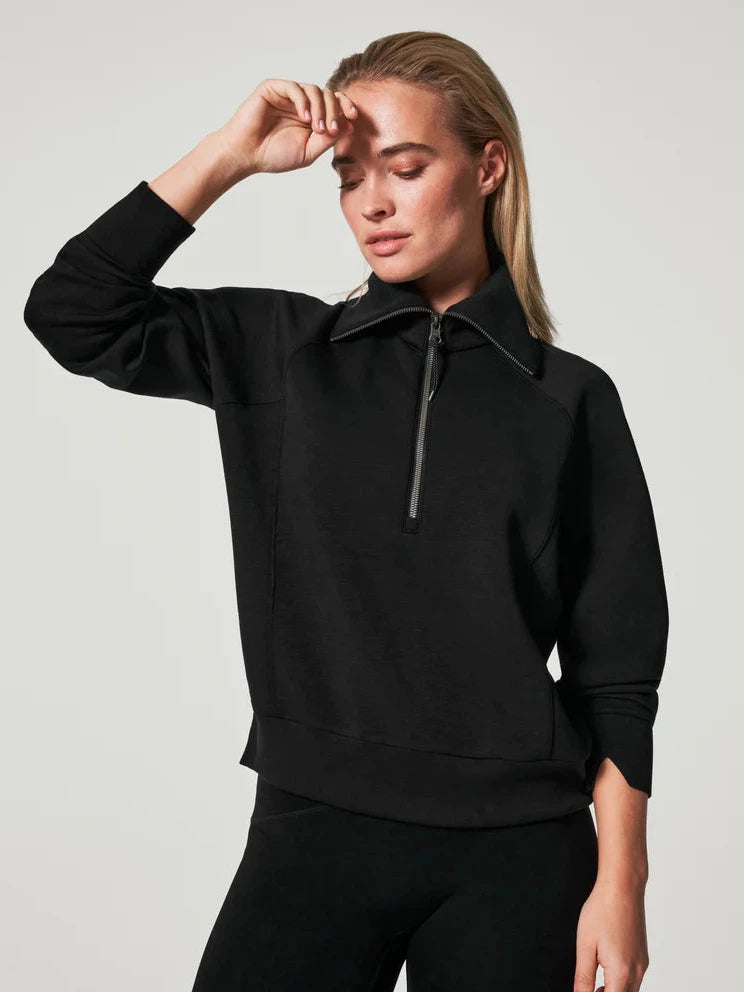 Women's Timeless Attire Fashion-Forward Outfits AirEssentials Half Zip- Black