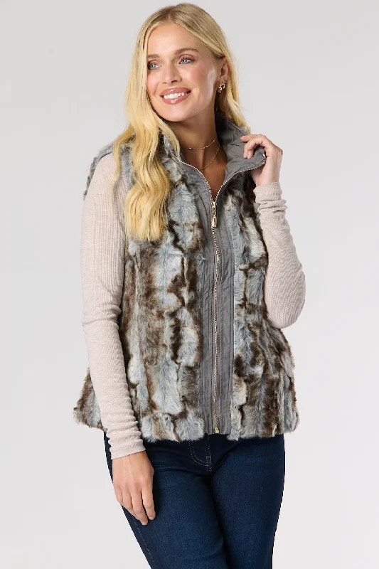 Women's Sports Apparel Buy More, Save More Saloos Soft Touch Faux Fur Gilet