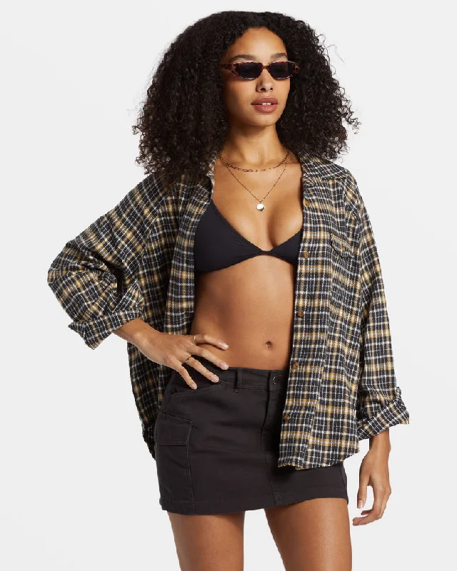 Women's Clothing For Outdoor Activities New Styles Just In Billabong Best Time L/S Shirt-Hemp 2