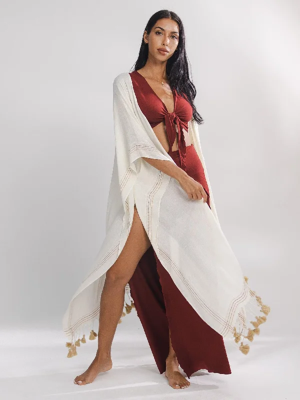 Women's Outdoor Attire Graceful Cut Satori Kimono